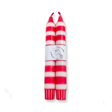 Pair Of Candy Cane Christmas Candles