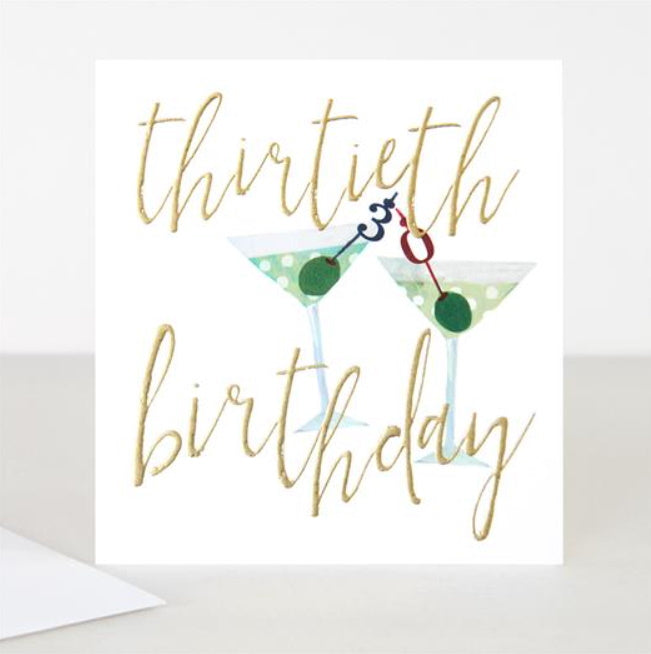 30th Birthday Card Caroline Gardner