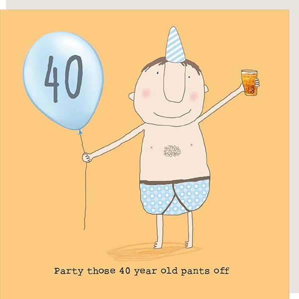 40th birthday card
