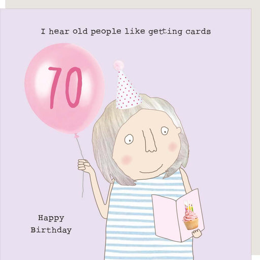 70th Birthday Girl Card