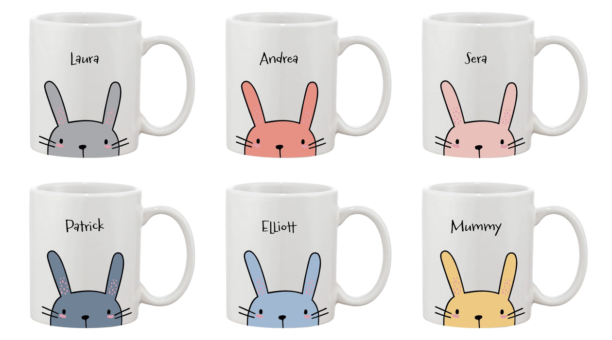 Personalised Name Easter Bunny Adult Mug