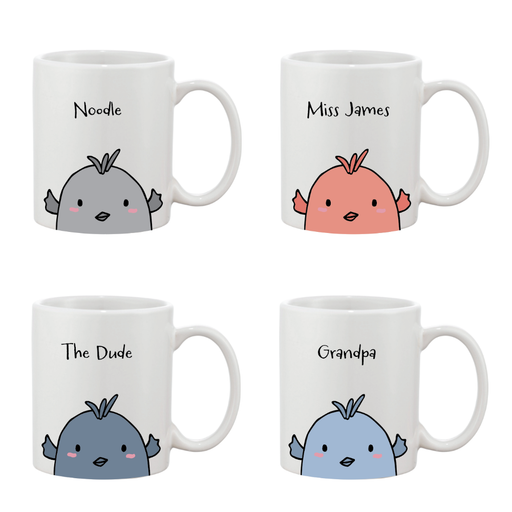 Personalised Name Easter Chick Adult Mug