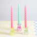 Boho Small Glass Candle Holder - Various Colours