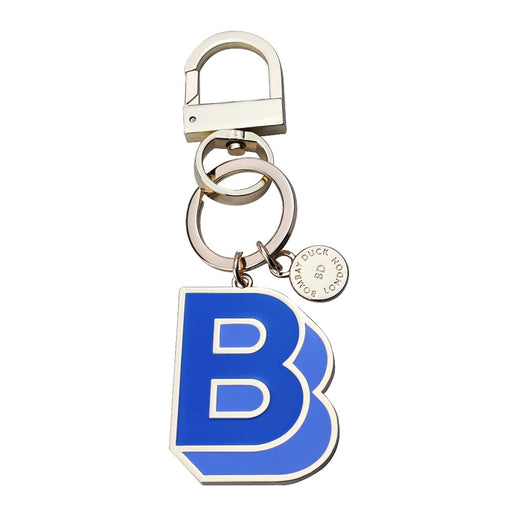 Letterpop Enamel Keyring B Blue