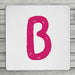 Bright & Bubbly Personalised Initial Coaster