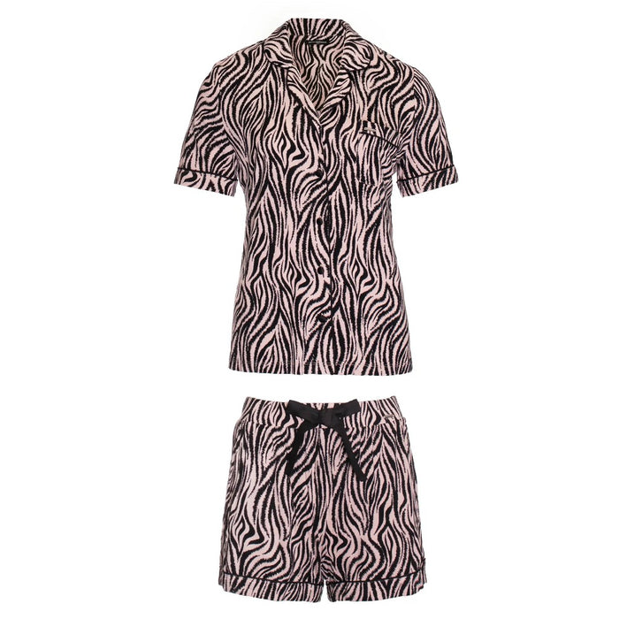 Animal Print Shirt & Short Pyjama Set