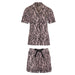 Animal Print Shirt & Short Pyjama Set