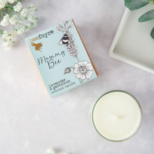 Beefayre Mummy Bee Lavender & Geranium Votive Candle