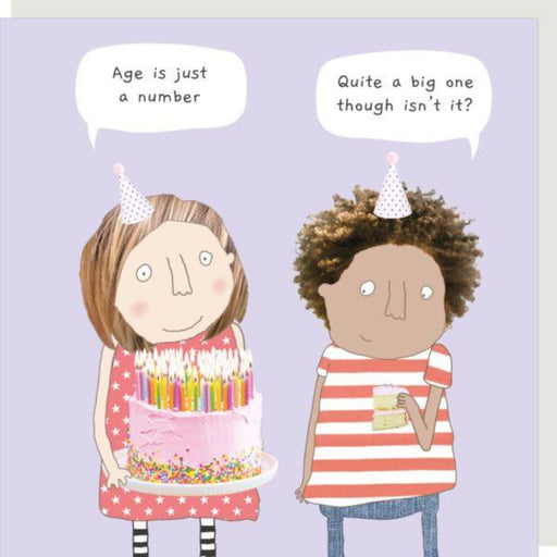 Rosie Made A Thing Big Number Birthday Card
