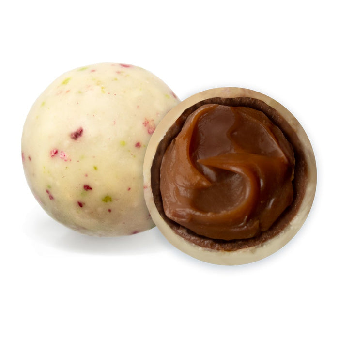 Chocolate Caramel Birthday Cake Truffles