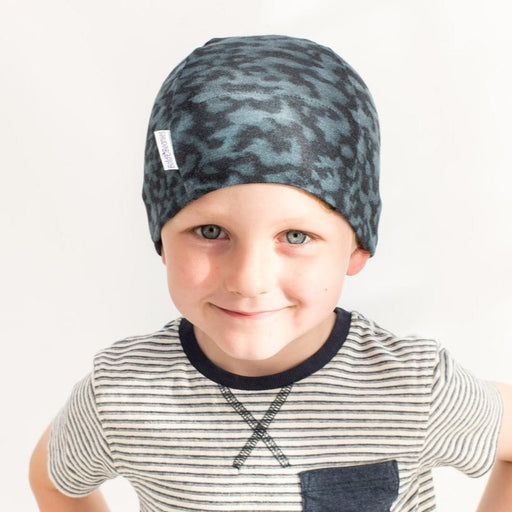 Boy's Liberty Print Blue Camo Bold Beanie (Various Sizes)