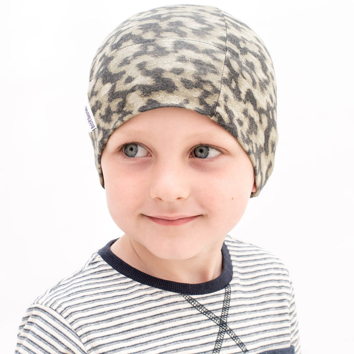 Boy's Liberty Print Khaki Camo Bold Beanie (Various Sizes)