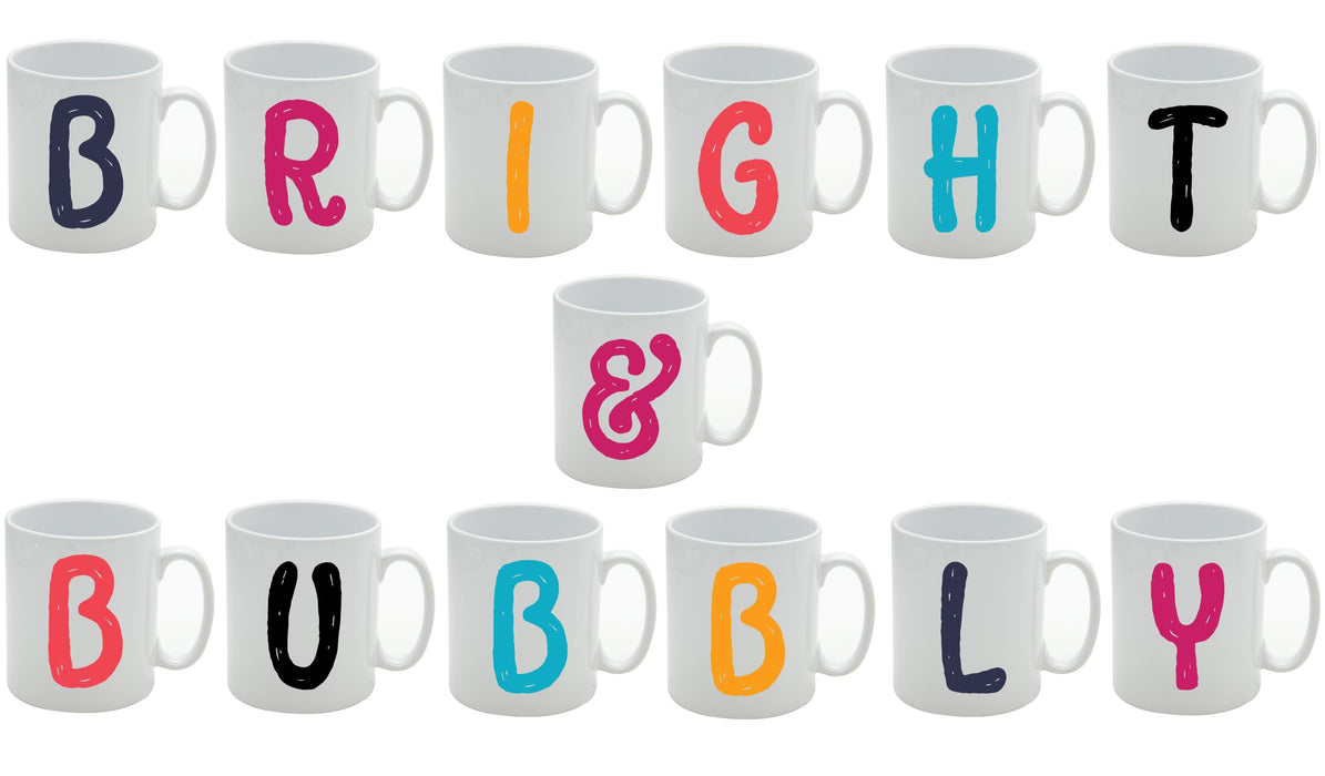 Bright & Bubbly Initial Placemat