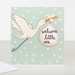Caroline Gardner 'Welcome Little One' Boy Card