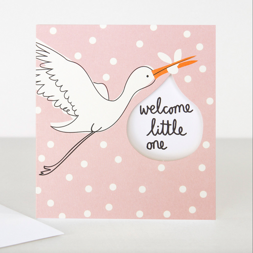 Caroline Gardner 'Welcome Little One' Girl Card