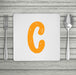 Bright & Bubbly Initial Placemat