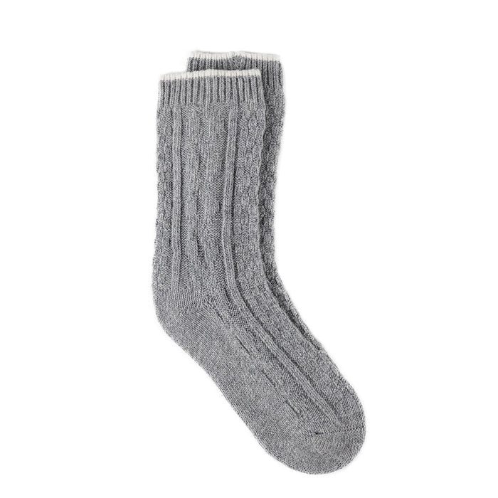 Totes Ladies Cashmere Cable Knit Bed Socks - Various Colours