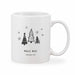 Personalised Adult's Christmas Mug Christmas Trees