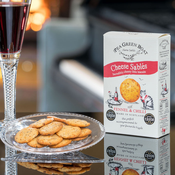 Cheese Sablés with Fennel and Chilli