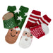 Totes Unisex Kids Cosy Slipper Socks - Christmas Pudding & Santa