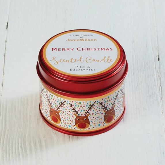 Christmas Tinned Candles - Various Designs