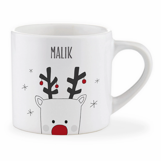 Personalised Child Christmas Rudolph Mug