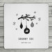 Personalised Christmas Doodle Coaster