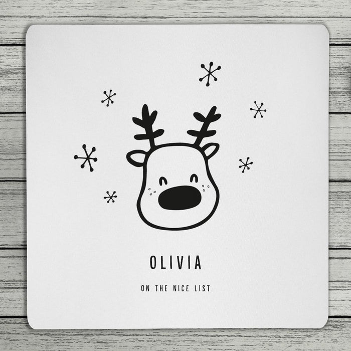 Personalised Christmas Doodle Coaster