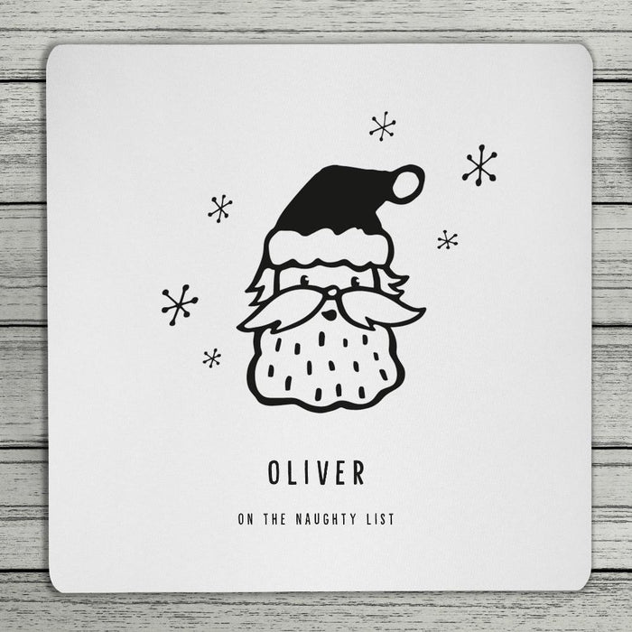 Personalised Christmas Doodle Coaster