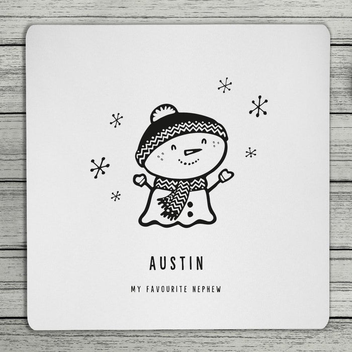 Personalised Christmas Doodle Coaster
