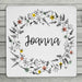 Floral Personalised Name Coaster
