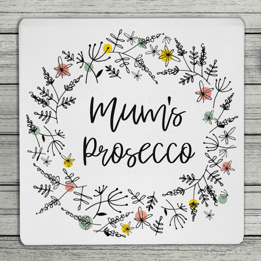 Floral Personalised Name Coaster
