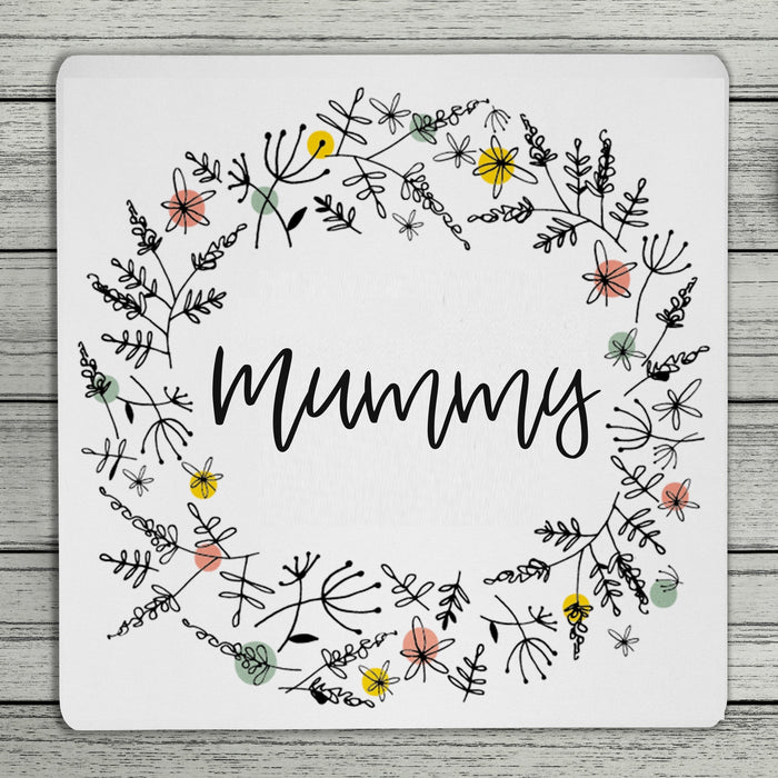Floral Personalised Name Coaster
