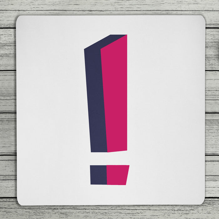 Bright 3D Personalised Initial Coaster (Mix & Match Colours)