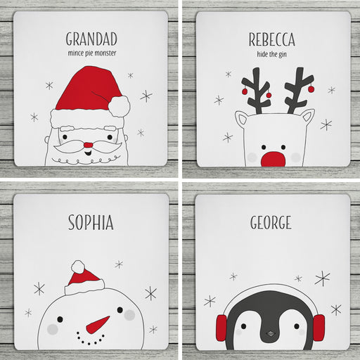 Personalised Christmas Coaster