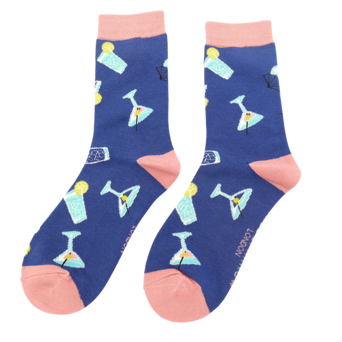 Ladies Bamboo Socks - Cocktails