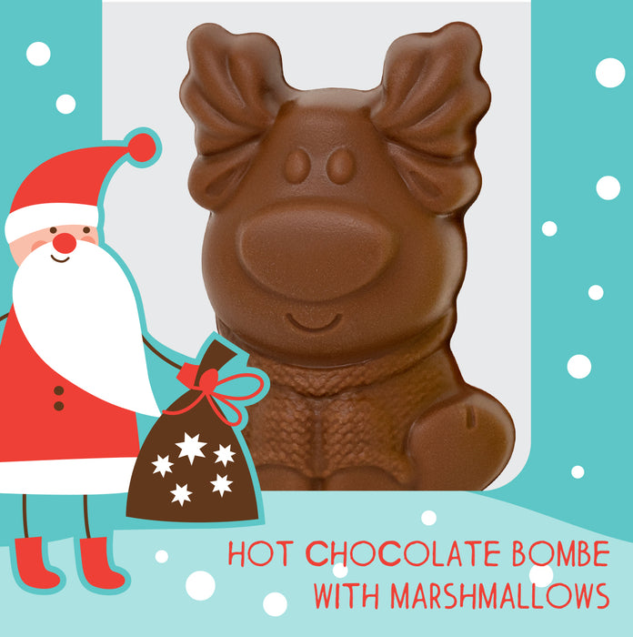 Cocoba Reindeer Hot Chocolate And Marshmallow Bombe
