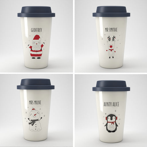 Personalised Christmas Travel Cup