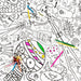 Giant Monsters & Ghosts Colouring Poster