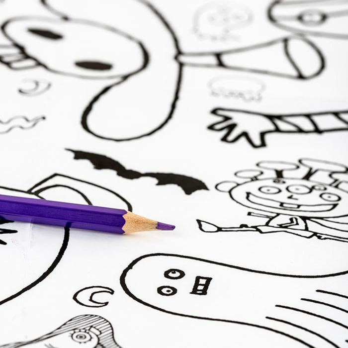 Giant Monsters & Ghosts Colouring Poster