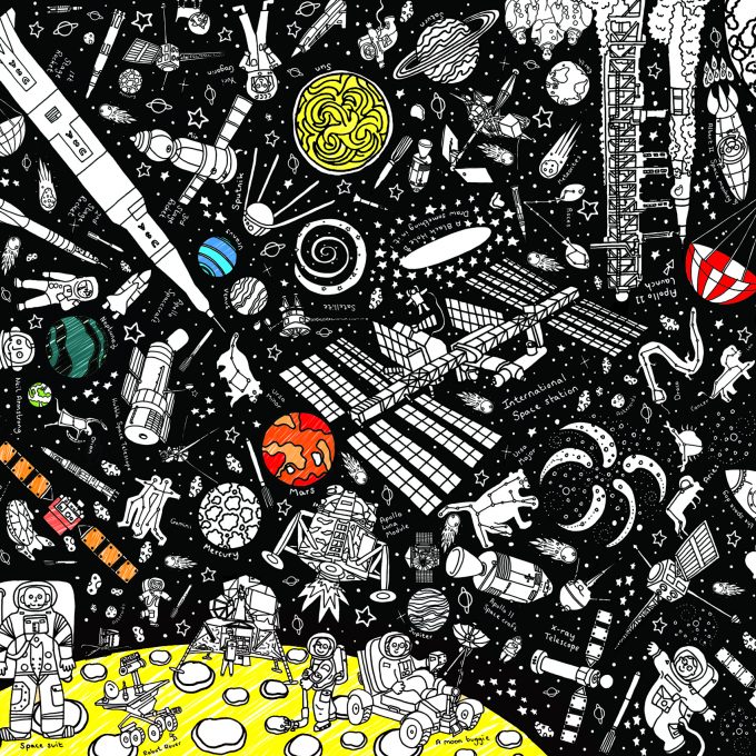 Colour-In Giant Poster - Various Designs
