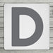 Bold Personalised Initial Coaster