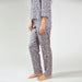 Dove Grey Floral Pyjama Set