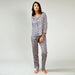 Dove Grey Floral Pyjama Set