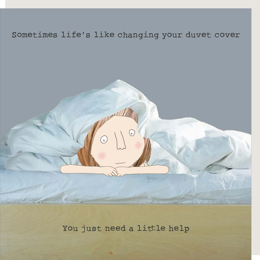 'Duvet Cover' Thinking Of You Caring Card