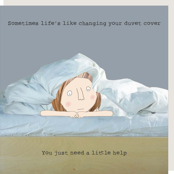 'Duvet Cover' Thinking Of You Caring Card