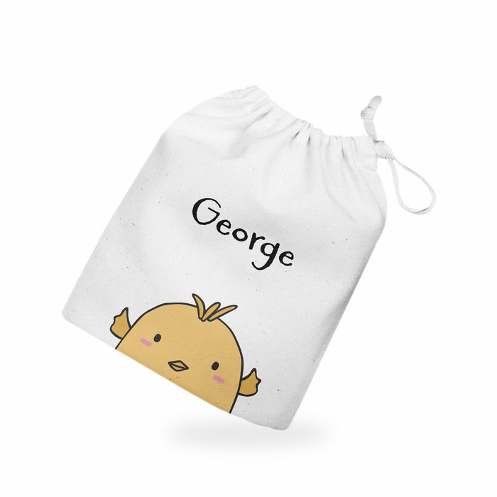 Personalised Name Easter Chick Treat Gift Bag