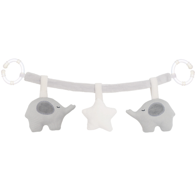 Grey Elephant And White Star Rattlechain