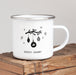 Personalised Christmas Enamel Mug Baubles