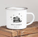 Personalised Christmas Enamel Mug Sleigh